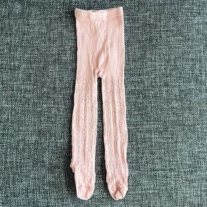 Toddler Mauve Knit Tights Size 2